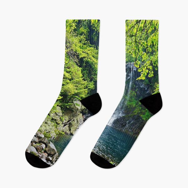 Item preview, Cheonjiyeon waterfall in the Jeju island, Korea Photography  designed and sold by Tjokko-chan.