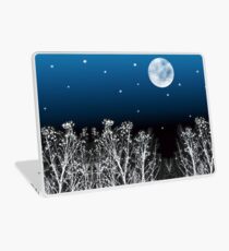 White Woods Moon Laptop Skin