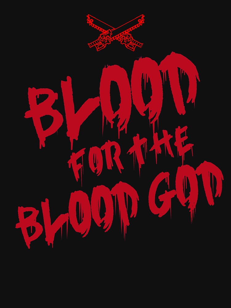 Khorne Chaos God Graffetti - Blood for the Blood God by ScapegoatPrints