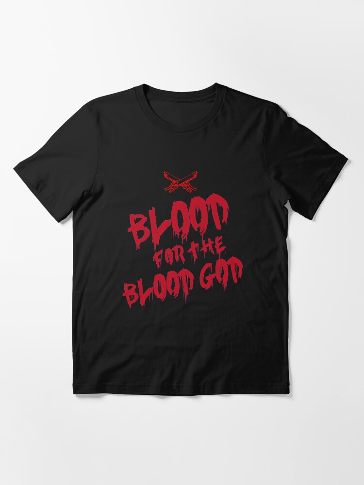 Alternate view of Khorne Chaos God Graffetti - Blood for the Blood God Essential T-Shirt
