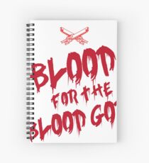 Khorne Chaos God Graffetti - Blood for the Blood God Spiral Notebook