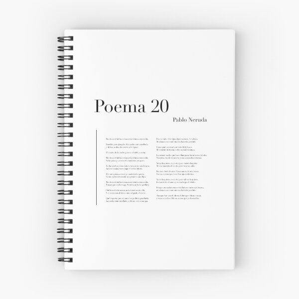 Item preview, Poema 20 de Pablo Neruda designed and sold by wisemagpie.