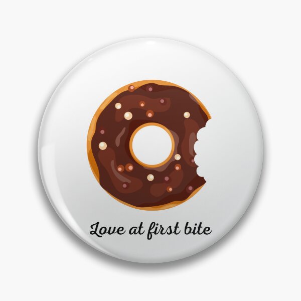 Item preview,  Love at first bite  - Doughnut designed and sold by DoodlesnPoodles.