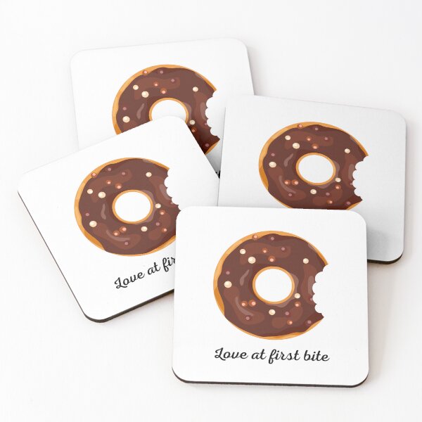 Item preview,  Love at first bite  - Doughnut designed and sold by DoodlesnPoodles.