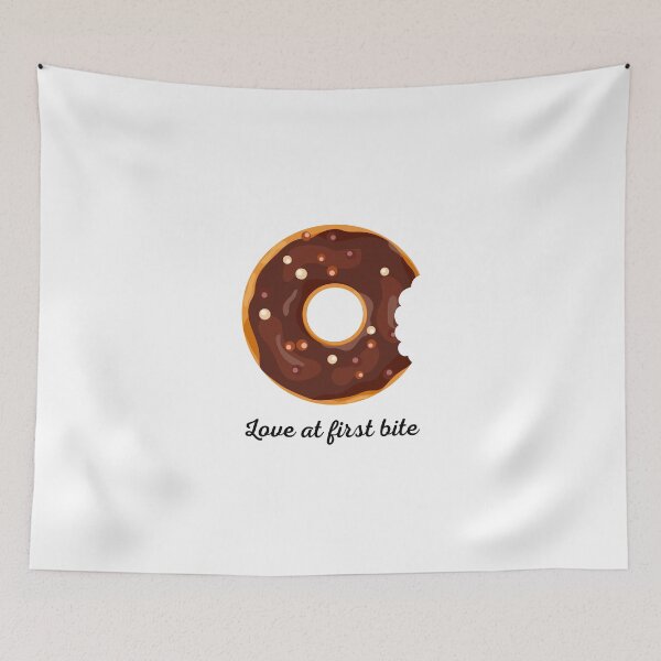 Item preview,  Love at first bite  - Doughnut designed and sold by DoodlesnPoodles.