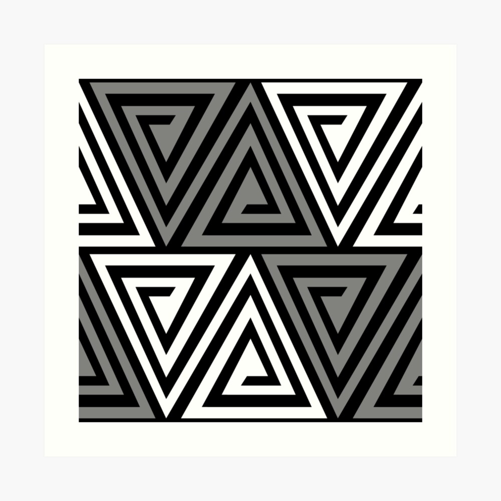 Society6 ケース black and white triangles by Her Art il_1080xN.1700641939_s7zg.jpg