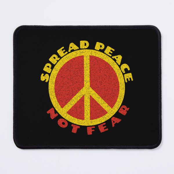 Item preview, Spread Peace Not Fear- Yellow Red Peace Symbol designed and sold by Coffee Partee.