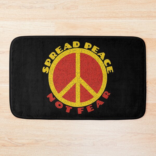 Item preview, Spread Peace Not Fear- Yellow Red Peace Symbol designed and sold by Coffee Partee.