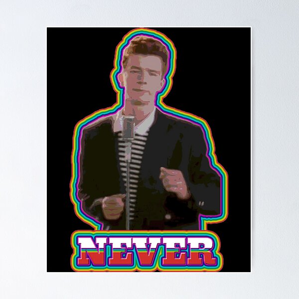 Movie poster of rick astley's quest for the legendary rickroll amulet