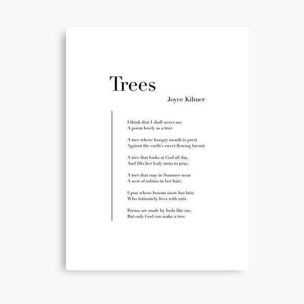 Item preview, Trees by Joyce Kilmer designed and sold by wisemagpie.