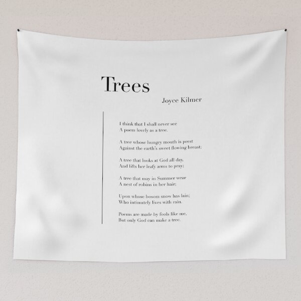 Item preview, Trees by Joyce Kilmer designed and sold by wisemagpie.