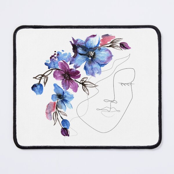 Item preview, Blue and Purple Flower Girl Design designed and sold by CreativNode.