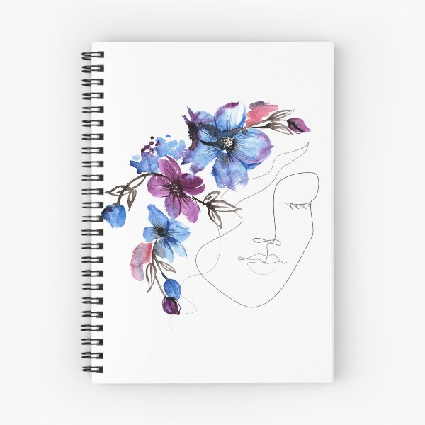 Item preview, Blue and Purple Flower Girl Design designed and sold by CreativNode.