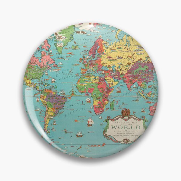 Item preview, Map of the World designed and sold by KALEIDOSCOPE UK.