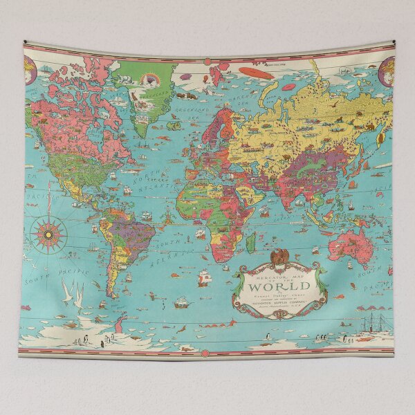 Item preview, Map of the World designed and sold by KALEIDOSCOPE UK.