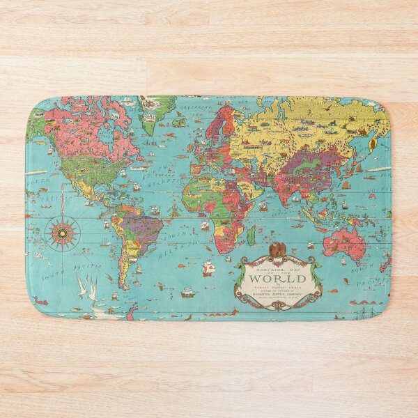 Item preview, Map of the World designed and sold by KALEIDOSCOPE UK.