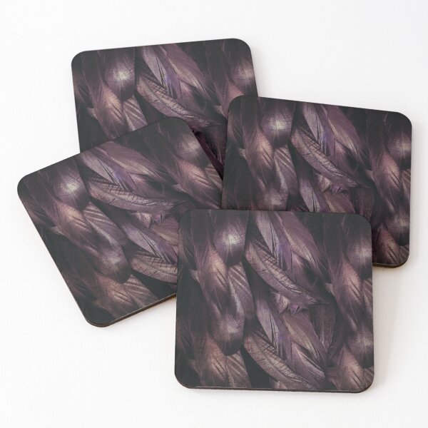 Item preview, Dark Purple Crow Feather Texture with Gothic Atmosphere designed and sold by Blixa6Studios.