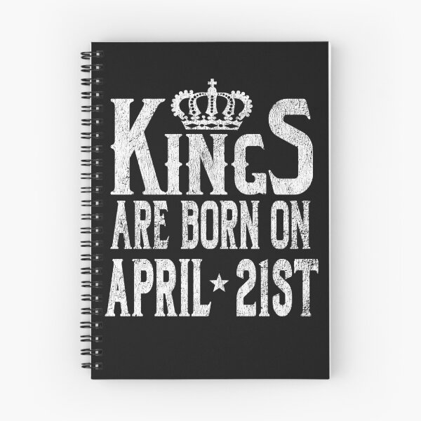 Item preview, Kings Are Born On April 21st Funny Birthday T-Shirt designed and sold by Tee Kaboom!.