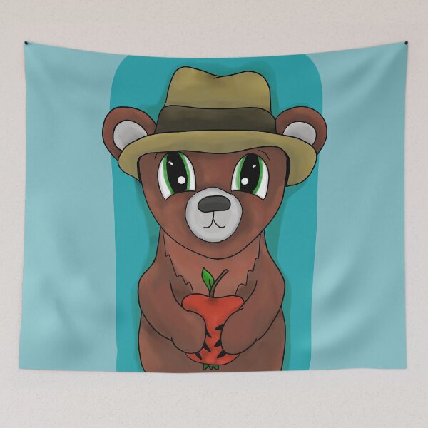 Item preview, Bear with apple designed and sold by Antiope33.
