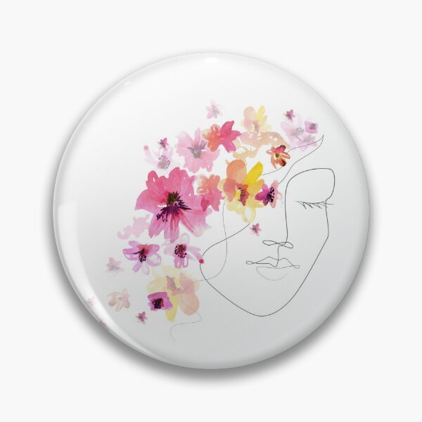 Item preview, Pink Yellow Flower Girl Design designed and sold by CreativNode.