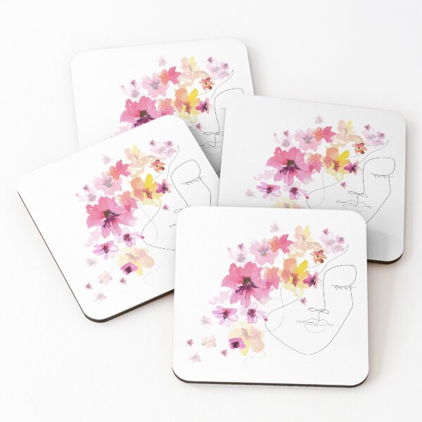Item preview, Pink Yellow Flower Girl Design designed and sold by CreativNode.