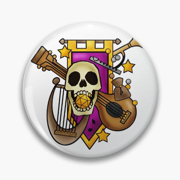 Item preview, Bard Skull  designed and sold by rockgem.