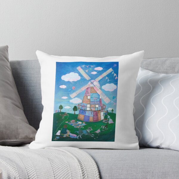 Item preview, John Webb's Windmill, Thaxted with guerilla knitting designed and sold by ClareWildeArt.