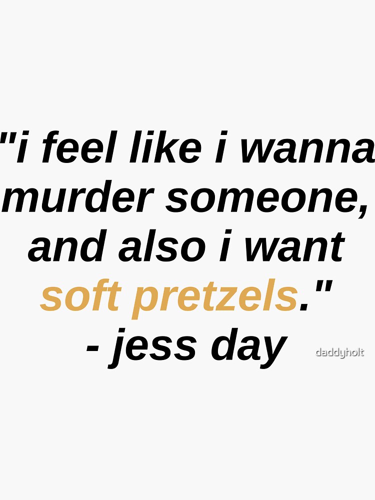 "New Girl / Jess Day" Sticker for Sale by daddyholt Redbubble