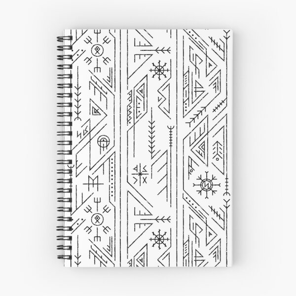 Item preview, Vikings Runes Scandinavian Nordic Futhark Pattern White designed and sold by SoccaTamam.