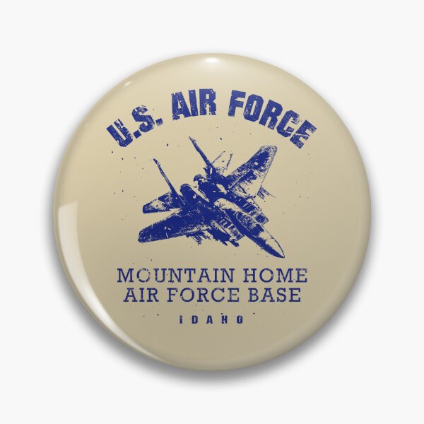 Item preview, Mountain Home AFB vintage blue designed and sold by Lidra Zehcnas.
