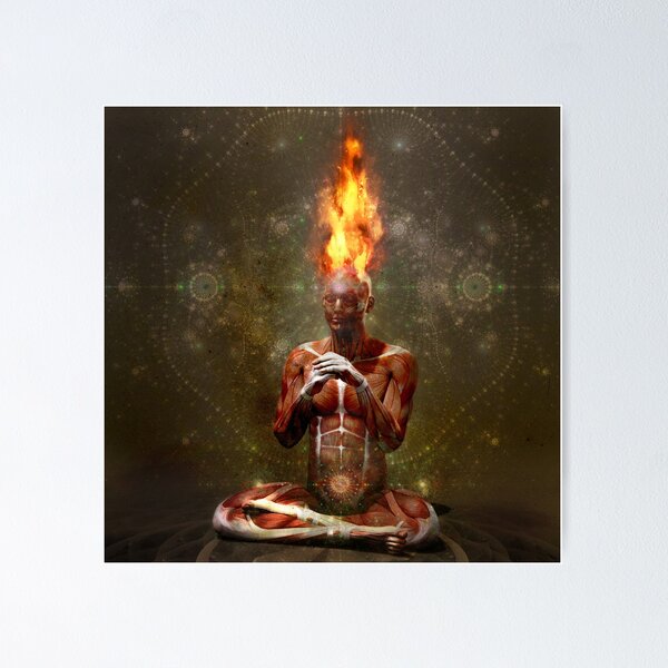 Item preview, Meditator on Fire designed and sold by Daniel Schmidt.