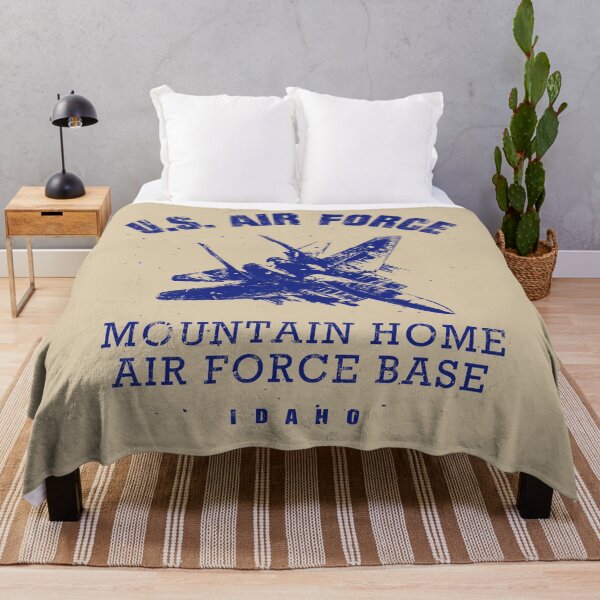 Item preview, Mountain Home AFB vintage blue designed and sold by Lidra Zehcnas.