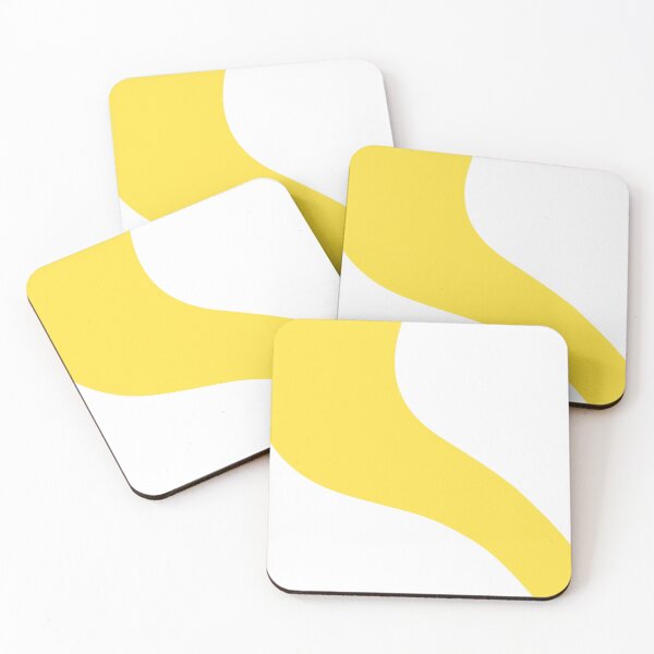 Item preview, Simple Waves - Lemon Yellow and White designed and sold by LAEC-Shop.
