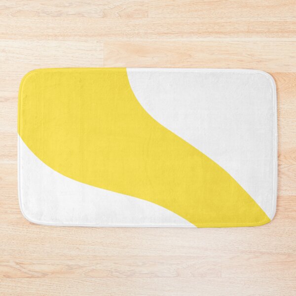 Item preview, Simple Waves - Lemon Yellow and White designed and sold by LAEC-Shop.