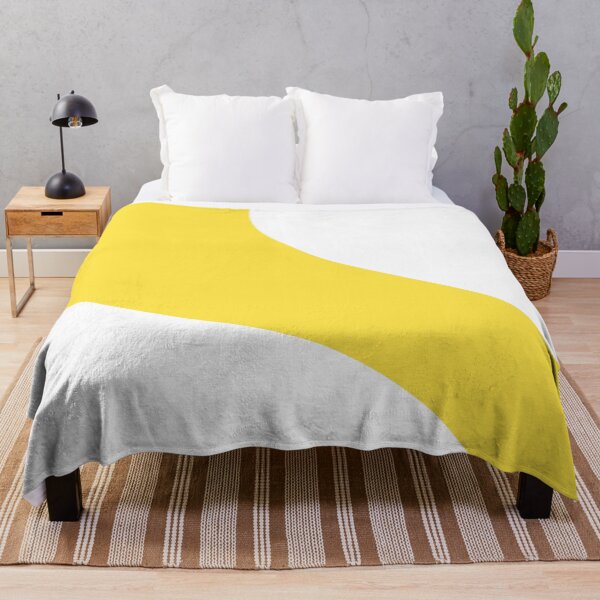 Item preview, Simple Waves - Lemon Yellow and White designed and sold by LAEC-Shop.