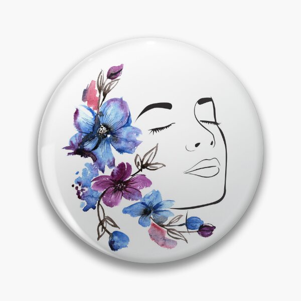 Item preview, Blue Purple Flower Girl Design designed and sold by CreativNode.