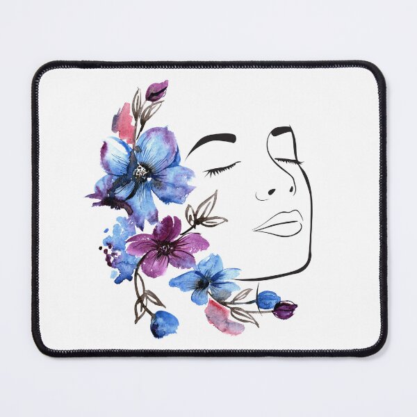 Item preview, Blue Purple Flower Girl Design designed and sold by CreativNode.