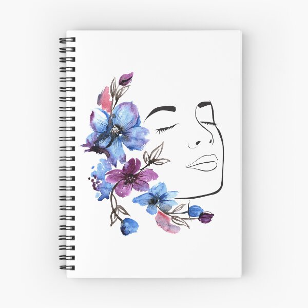Item preview, Blue Purple Flower Girl Design designed and sold by CreativNode.