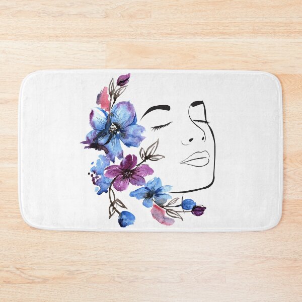 Item preview, Blue Purple Flower Girl Design designed and sold by CreativNode.