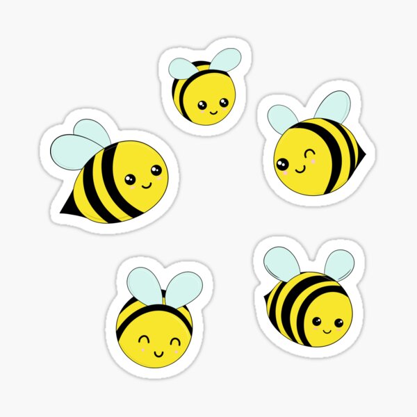 Chibi Bees Sticker