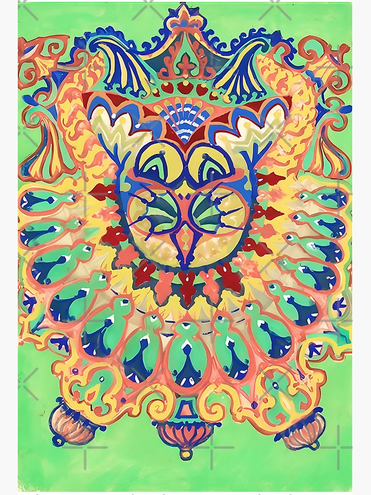 Louis Wain Decorative Cat Art Board Print for Sale by jessvacon