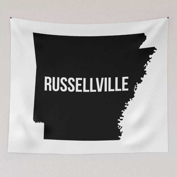 Item preview, Russellville, Arkansas State Silhouette designed and sold by CartoCreative.