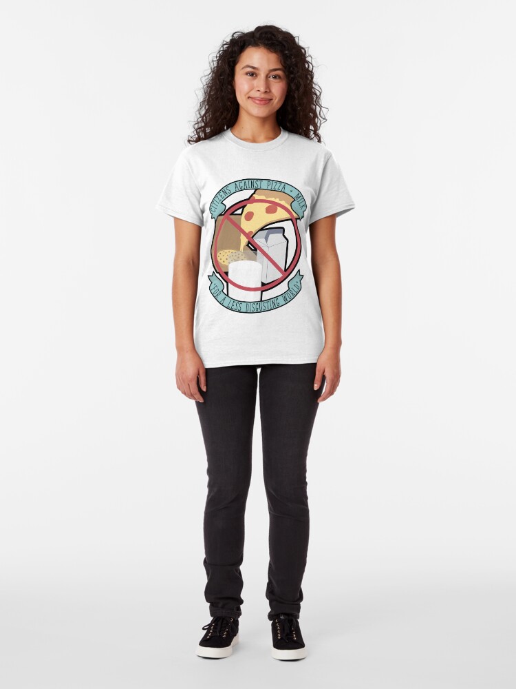 Alternate view of Don't Dip Your Pizza In Milk Classic T-Shirt
