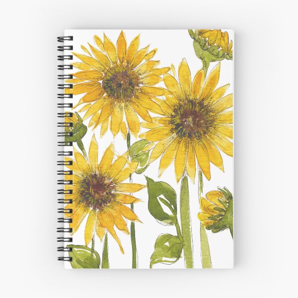 Item preview, Yellow Sunflower Fields Watercolour designed and sold by JRoseDesign.