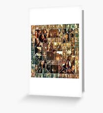 The Vampire Diaries - Petrova Doppelganger Collage Greeting Card