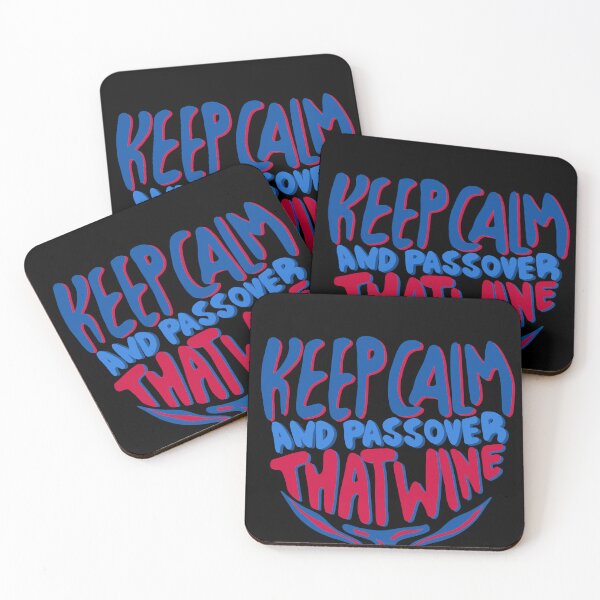 Item preview, keep calm and passover that wine, passover 2022, gift for wine lovers designed and sold by Dotsby.