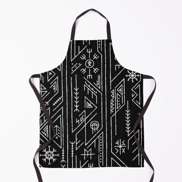 Item preview, Vikings Runes Scandinavian Nordic Futhark Pattern Black and White designed and sold by SoccaTamam.