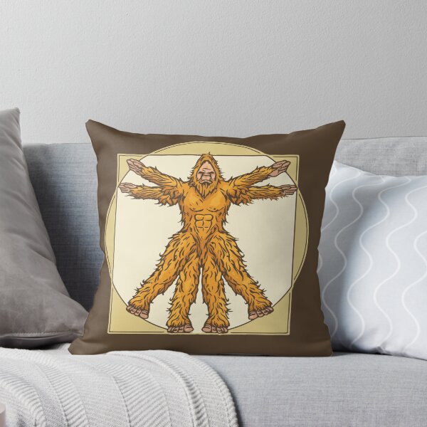 Item preview, Vitruvian Bigfoot Funny Leonardo da Vinci Sasquatch Vintage designed and sold by giantstepdesign.