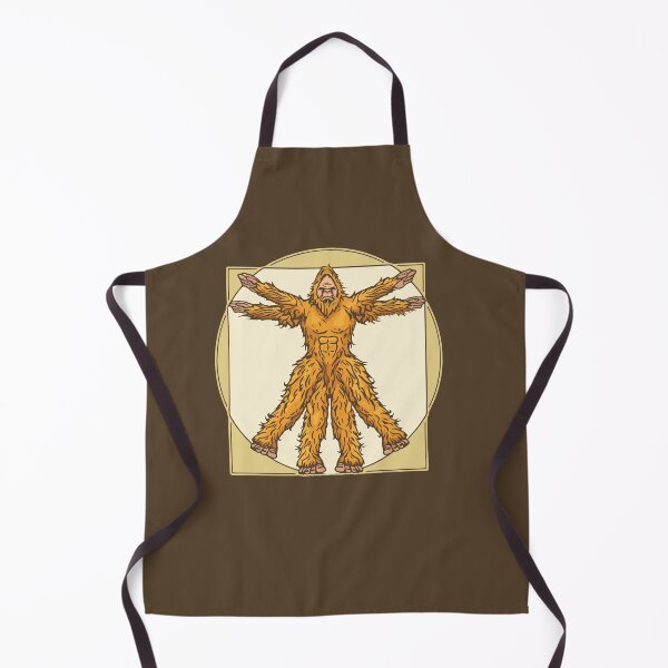 Item preview, Vitruvian Bigfoot Funny Leonardo da Vinci Sasquatch Vintage designed and sold by giantstepdesign.