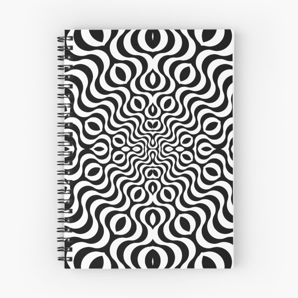 Item preview, Abstract Optical Illusion Black and White Pattern designed and sold by ravenxous.
